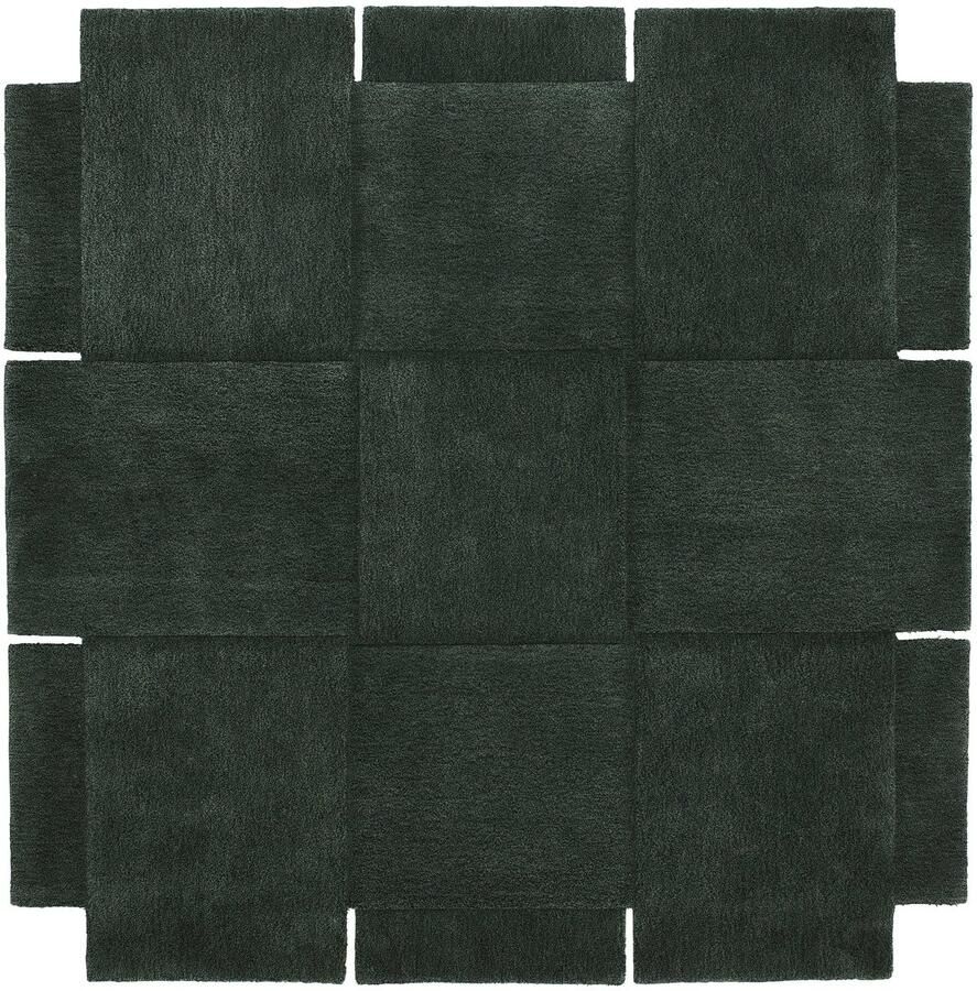 Design House Stockholm Basket Vloerkleed 180x180 Groen