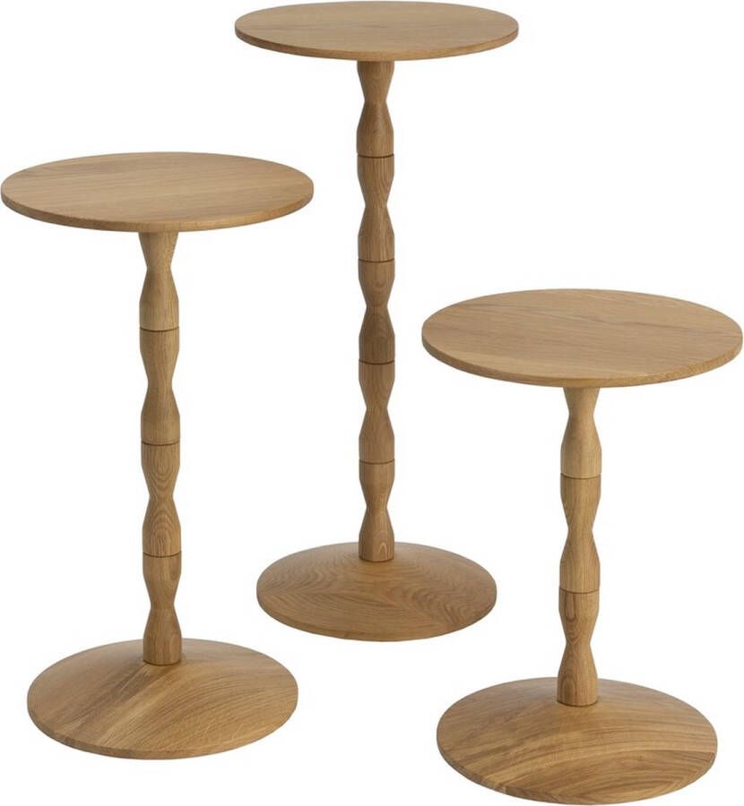 Design House Stockholm Pedestal tafel eiken design Matti Klenell