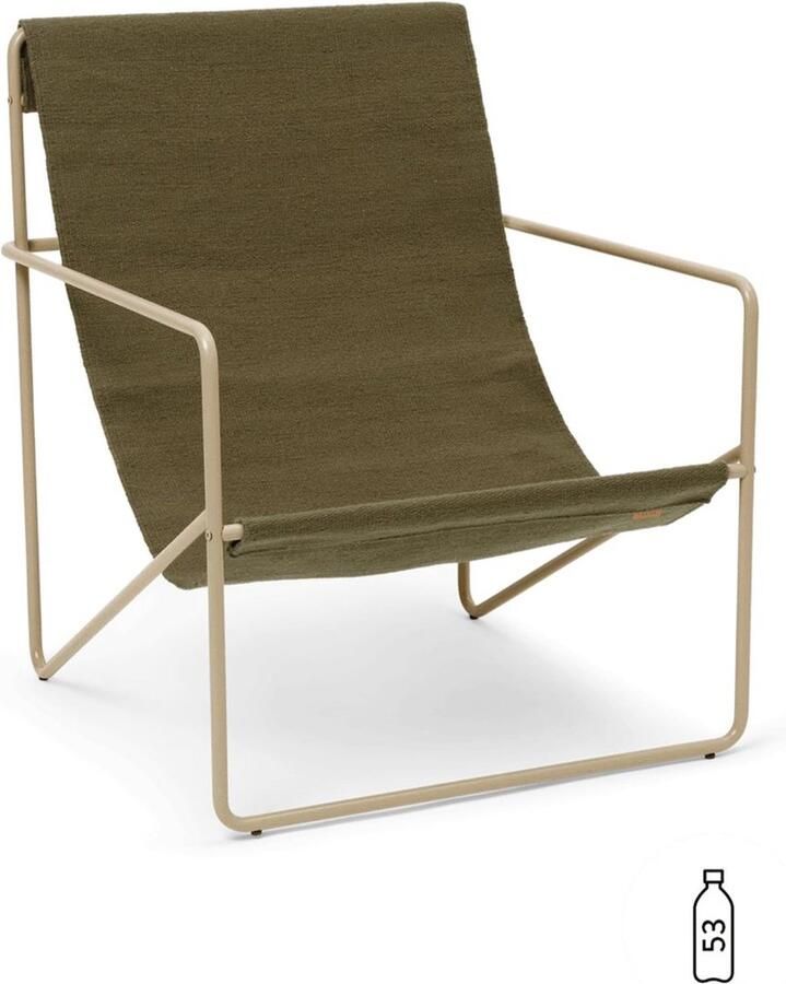 Design Outlet ferm LIVING Desert Stoel cashmere Olive
