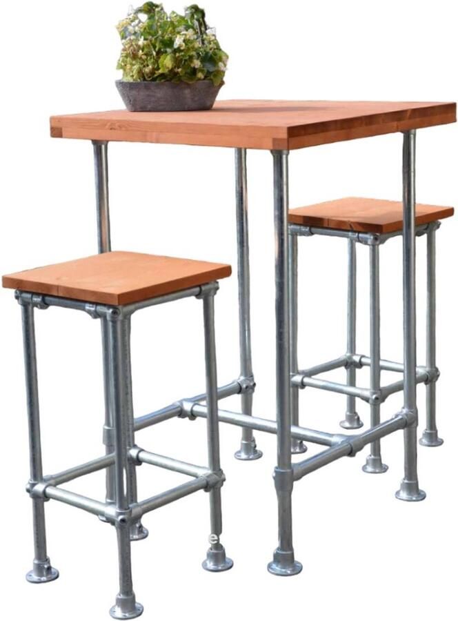 Design85 Bartafel – Buiten Roos – 78 cm x 78 cm – Tuintafel Tuintafels Tuinmeubelen