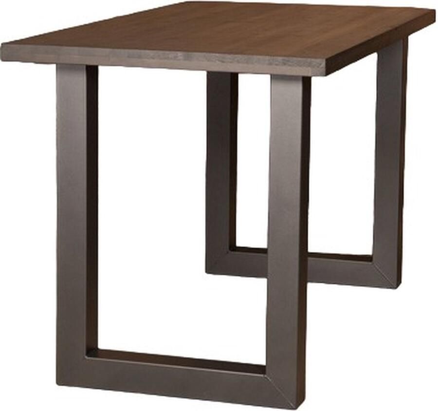 Design85 Bartafel Industrieel 140×100 Zwart Staal & Vurenhout U-Frame