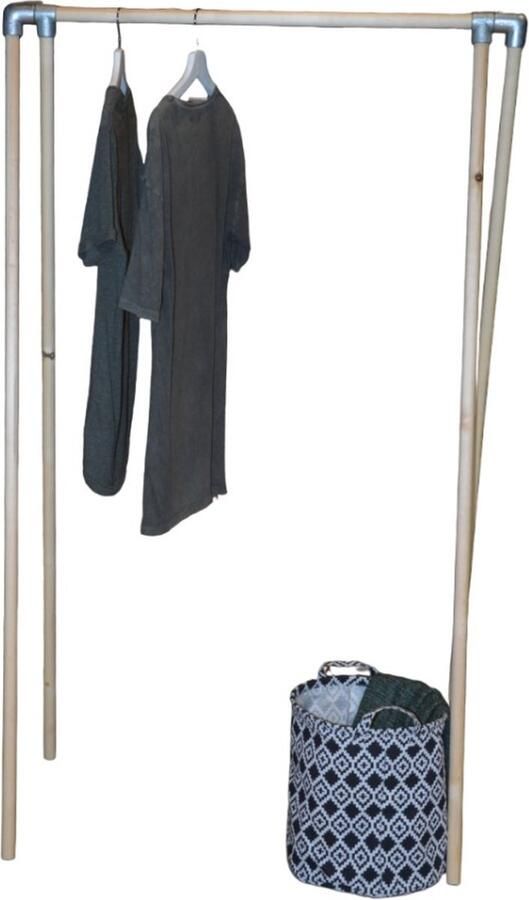 Design85 Houten Kledingrek – Basic – 80cm x 50cm x 150cm – Stevige Opbergoplossing