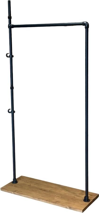 Design85 Kledingrek Dressboy Kledingrek 80 cm breed Bruine kleur Steigerbuis 1 stuk