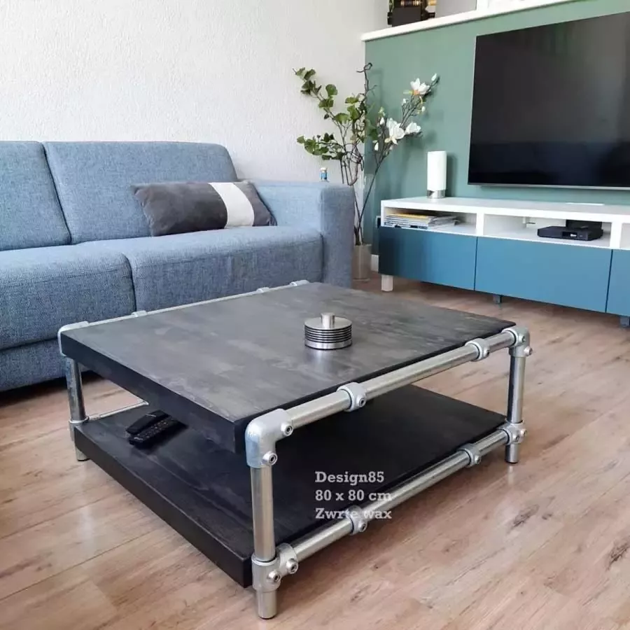 Design85 Salontafel Steigerbuis Steigerhout Salontafel