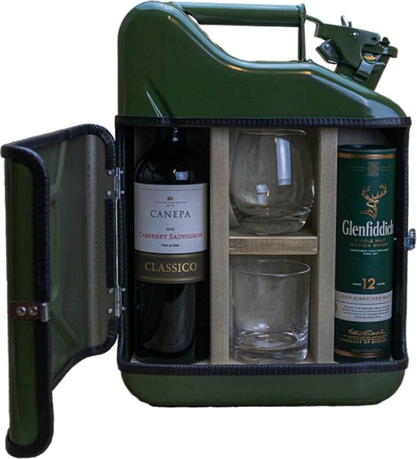 Designed by Man His & hers giftset Groen Jerrycan DBM groen