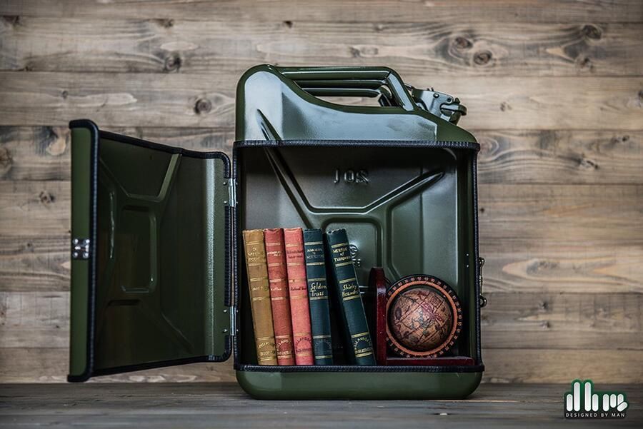 Designed by Man Jerrycan Pakket Groen 20L Handige Opslagoplossing met Stijl Uniek Meubelstuk voor Thuisgebruik Duurzaam en - Foto 6