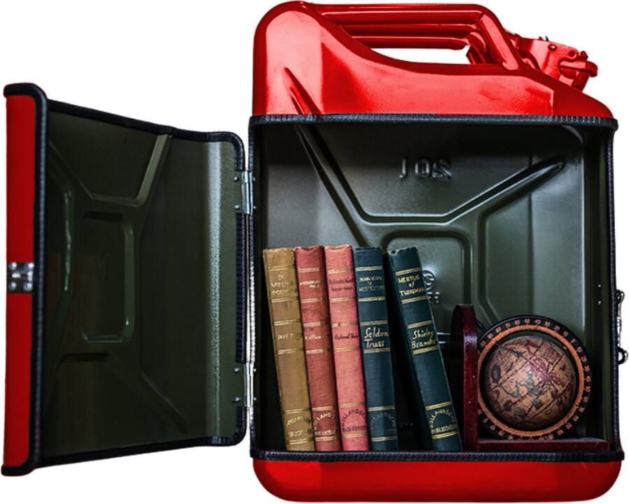 Designed by Man Jerrycan Pakket Rood 20L Handige Opslagoplossing met Stijl Uniek Meubelstuk voor Thuisgebruik Duurzaam en - Foto 2