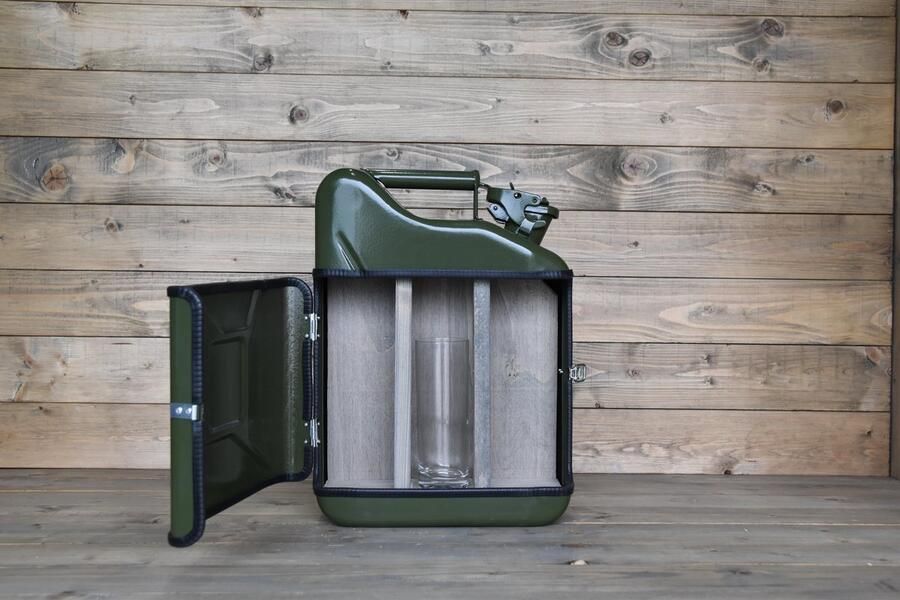 Designed by Man Jerrycan Pakket Groen 20L Handige Opslagoplossing met Stijl Uniek Meubelstuk voor Thuisgebruik Duurzaam en - Foto 7