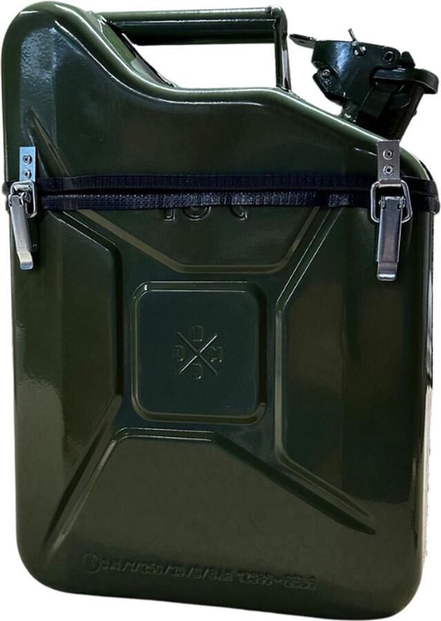 Designed by Man Jerrycan Giftbox 10L Groen Unieke Opbergdoos Exclusief drank Origineel cadeau Opbergoplossing DBM groen