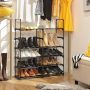 DesignMeubelsNL Modern Stalen Schoenenrek met 10 Legplanken Schoenen Opbergen Opbergrek Staal Rek Shoe Rack - Thumbnail 1