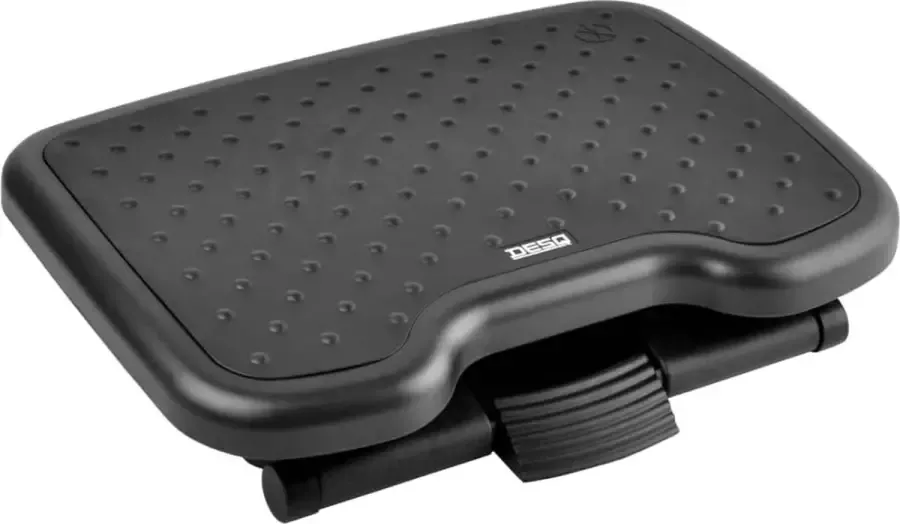 Desq Voetensteun Groot platform 3 hoogte standen 0-45 graden kantelbaar Anti-slip Zwart - Foto 2