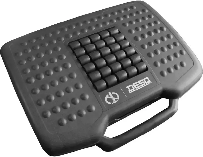 Desq anti-slip Voetensteun & Voetenbank Massage Rollers 6 Hoogte standen Zwart - Foto 2