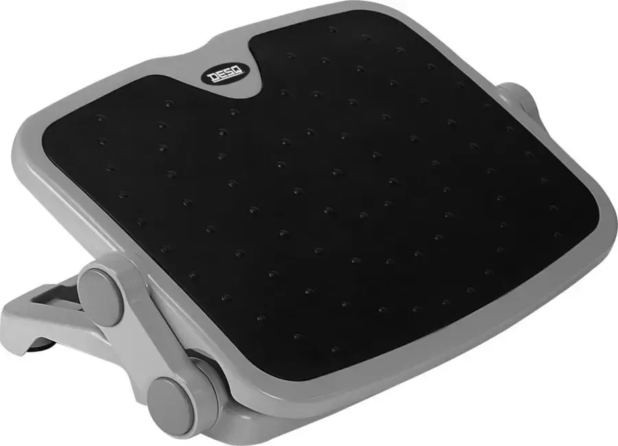 Desq Anti slip voetensteun 2 hoogte standen 0-30 graden kantelbaar Grijs - Foto 2