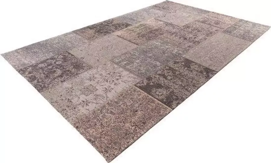 Dessa Home Garden Pacino Handgemaakt Lapwerk – Patchwork Vintage Vloerkleed Vloer kleed Tapijt – Karpet 160x230 Blauw