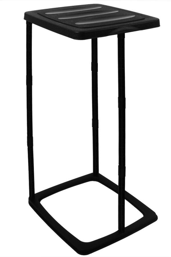 Deuba Vuilniszakhouder Set van 2 60L 70x35x30cm 3 hoogtes Zwart