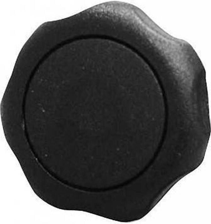 Deurenexpress.com Sterknop nylon met bus m8 50mm zwart