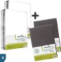 Dexitex Textielpakket Frans bed 2 x WIT Molton 2 x ANTRACIET Hoeslakens RECHTS geschikt voor Caravan en Camper - Thumbnail 2