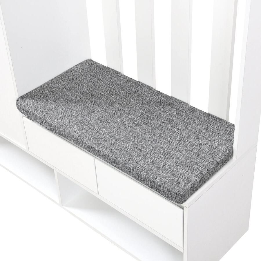 Deze informatie volgt later. Amalee Gang meubel Met kapstok Haakjes lades schoenenkast met bankje en kastje 6 in 1 Voor kleine of grote gang 101 cm breed 31 cm breed 181 cm hoog