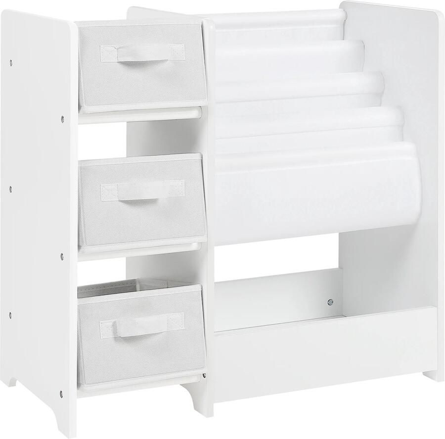 DHN Kinderboekenkast Speelgoedkast Boekenrek kinderkamer Boekenkast Wit