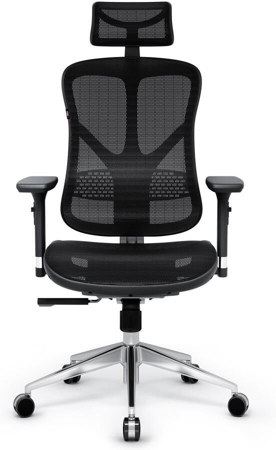 Diablo Chairs Diablo V-Basic Ergonomische Bureaustoel Draaistoel Premium ideaal voor langdurig zitten Zwart