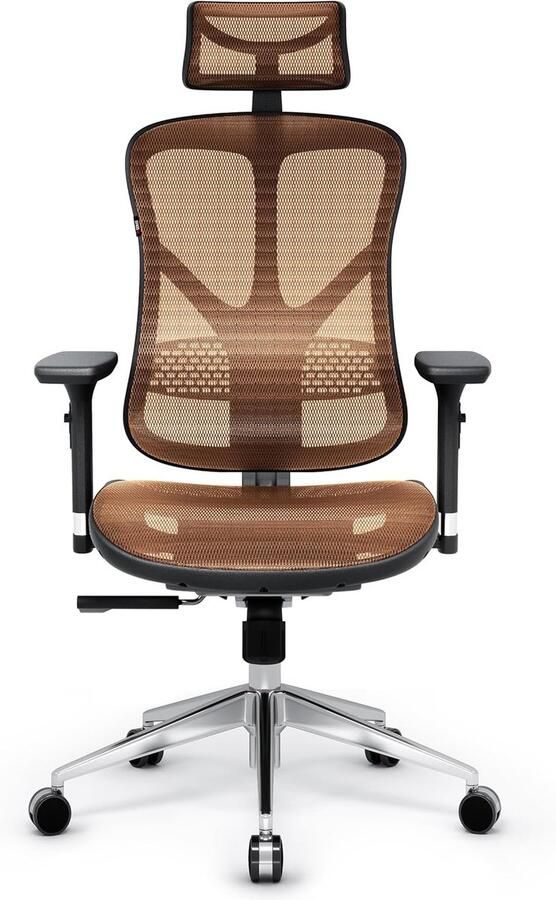 Diablo Chairs Diablo V-Basic Ergonomische Bureaustoel Draaistoel Premium ideaal voor langdurig zitten Zwart Oranje
