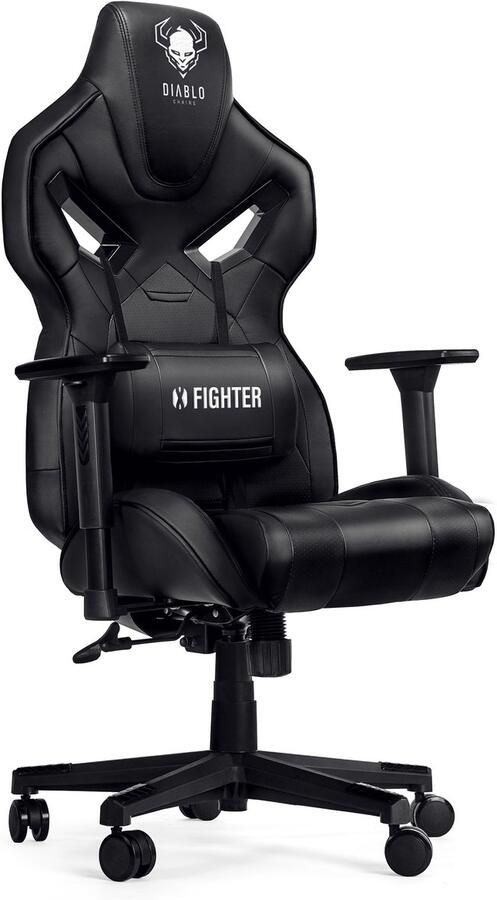 Diablo Chairs Draaiende Gaming Stoel voor Comfortabel Spelen Ergonomisch Ontwerp Zwart