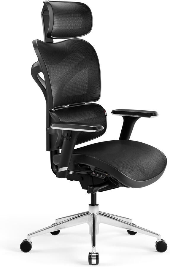 Diablo Chairs ergonomische bureaustoel DIABLO V-COMMANDER optimale ondersteuning tijdens het werken zwart