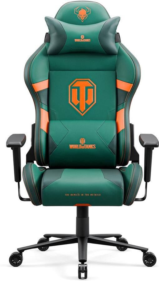 Diablo Chairs Gaming Stoel Voor Spelers X-ONE 2.0 Ergonomisch ontwerp voor lange speelsessies Groente