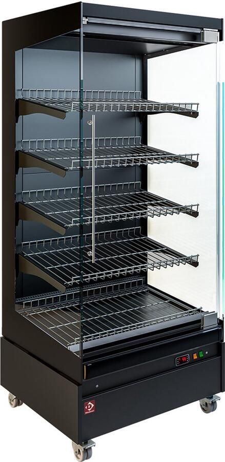 Diamond Verwamd Wandmeubel AOSTA LINE Zwart 65°C 80°C 5 Niveaus Zelfbediening 230V Wielen 800x741x1917mm