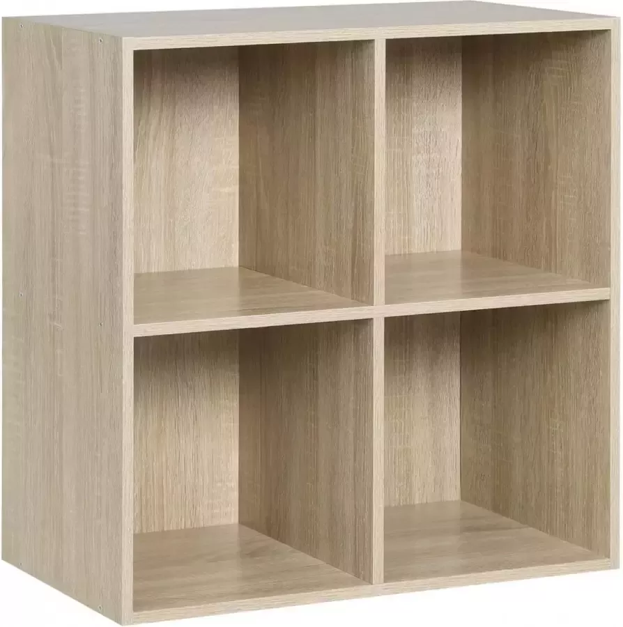 Diferza™ Boekenplank Boekenkast Gemaakt Van MDF Eik 60x30x60cm