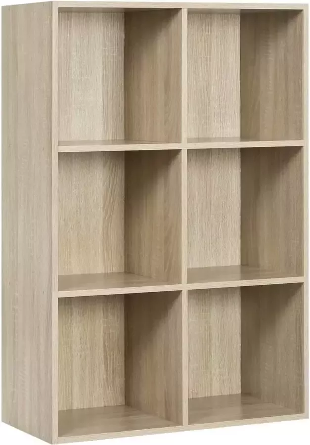 Diferza™ Boekenplank Boekenkast Gemaakt Van MDF Eik 60x30x89cm