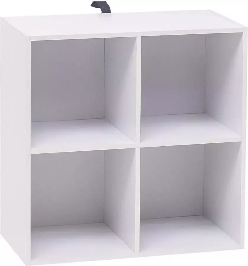 Diferza™ Boekenplank Boekenkast Gemaakt Van MDF Wit 60x30x60cm