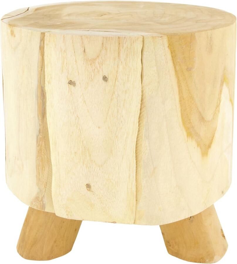 Dijk Natural Collections DKNC Bijzettafel Angela Teak hout 28x28x28cm Natural