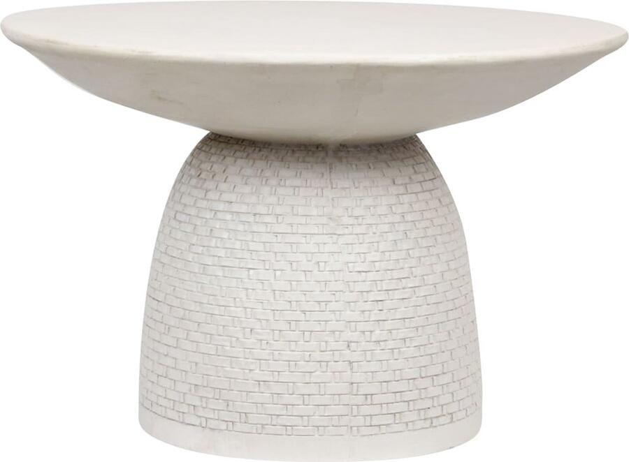 Dijk Natural Collections DKNC Bijzettafel Avery Magnesium 58x58x38cm Wit