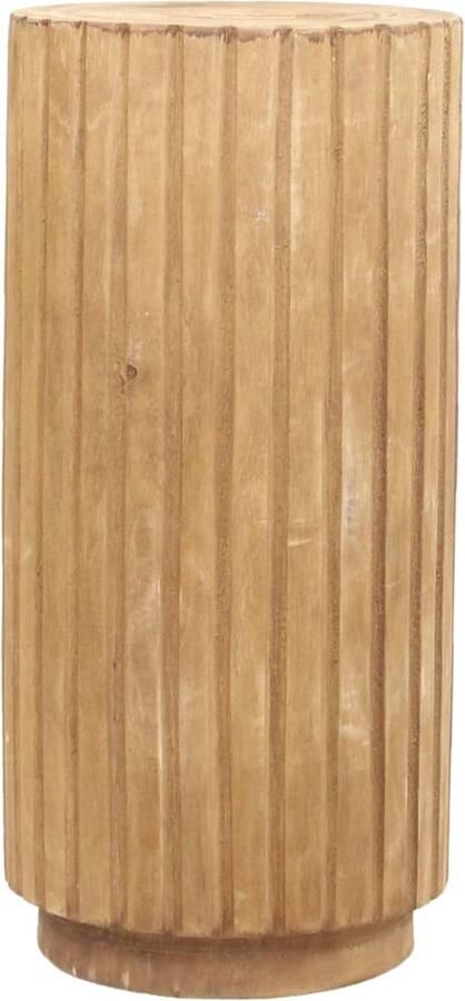 Dijk Natural Collections DKNC Bijzettafel Fabian Paulownia hout 28x28x58cm Beige