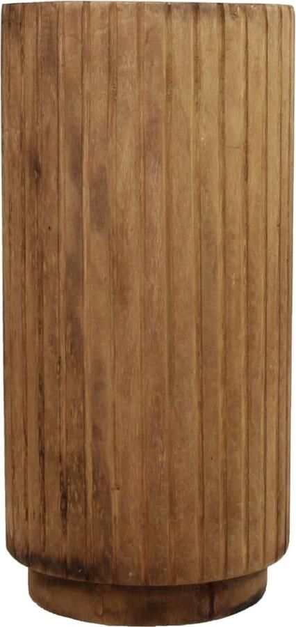 Dijk Natural Collections DKNC Bijzettafel Fabian Paulownia hout 38x38x78cm Bruin