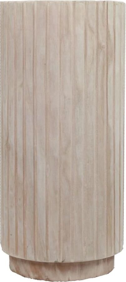 Dijk Natural Collections DKNC Bijzettafel Fabian Paulownia hout 38x38x78cm Beige