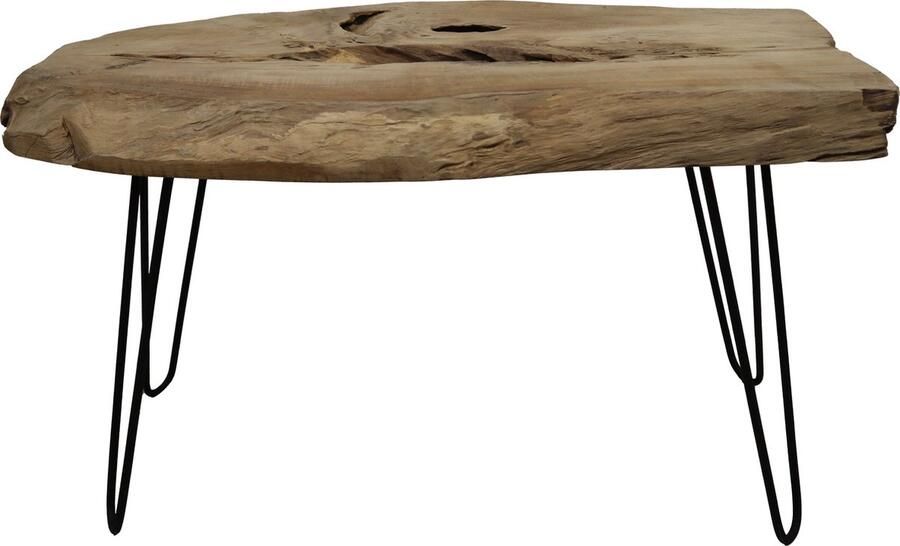 Dijk Natural Collections DKNC- Bijzettafel Seville Hout 77x37x46cm Bruin