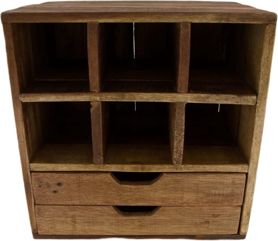 Dijk Natural Collections DKNC Kast Connor Mahonie hout 37x27x37cm Bruin