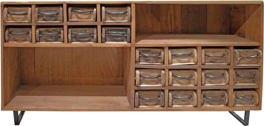 Dijk Natural Collections DKNC Kast Maeve Vintage hout 140x32x70cm Natuurlijk