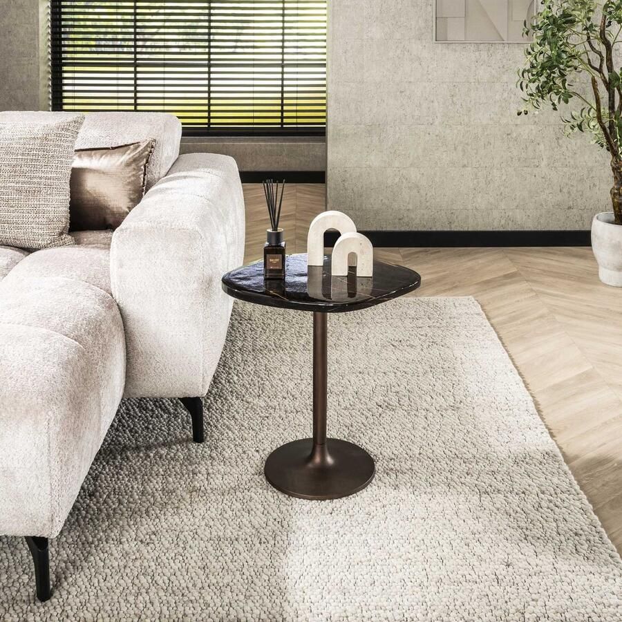 Dimehouse Bijzettafel Aris S – Antiek Koper 53x42x50 cm