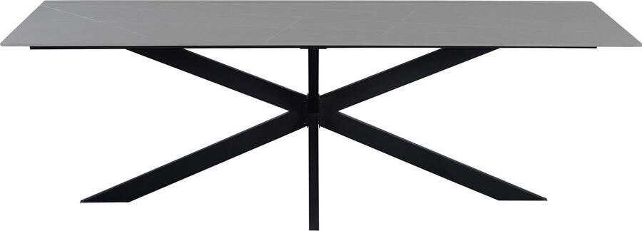 Dimehouse Eettafel Edin Sintered Stone Marmerlook Grijs 170 x 90 x 76 cm 170 x 90 x 76 cm Marmer Industrieel Rechthoek