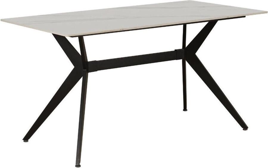Dimehouse Eettafel Grace Sintered Stone Marmerlook Wit 190 x 90 x 76 cm 190 x 90 x 76 cm Marmer Scandinavisch & Basic Rechthoek