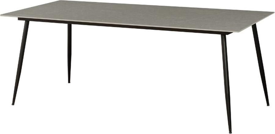 Dimehouse Eettafel Jules Sintered Stone Marmerlook Grijs 190 x 90 x 76 cm 190 x 90 x 76 cm Marmer Industrieel Rechthoek - Foto 2
