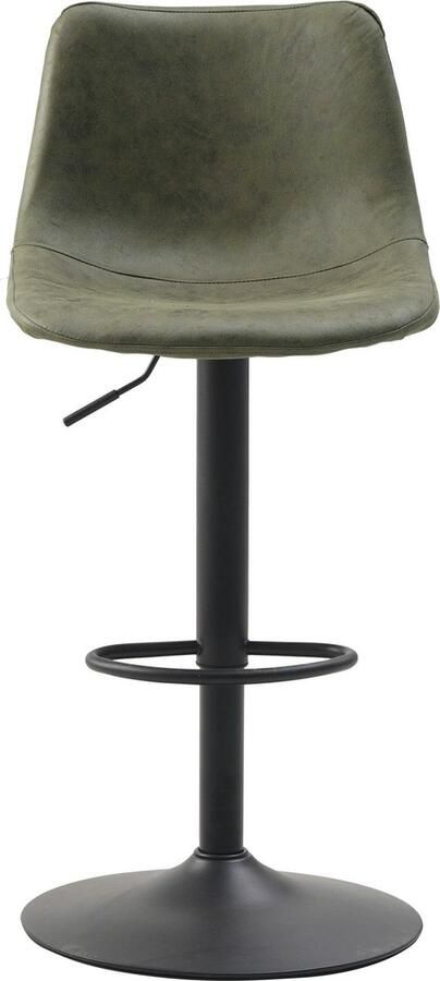 Dimehouse Industriële Draaibare Barkruk Boran Groen Verstelbaar Zonder Armleuningen