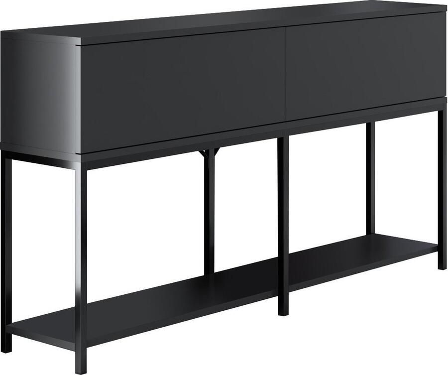 Emob Dressoir Woody Fashion 150 x 30 x 80 cm Antraciet Woonkamerkasten Antraciet Melamine; MDF Woonkamerkasten Op voorraad - Foto 2