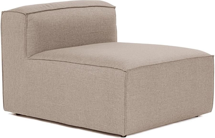 Dimehouse Lounge Element modulaire bank Fora bruin Linnen Modern 83 x 66 x 105 cm