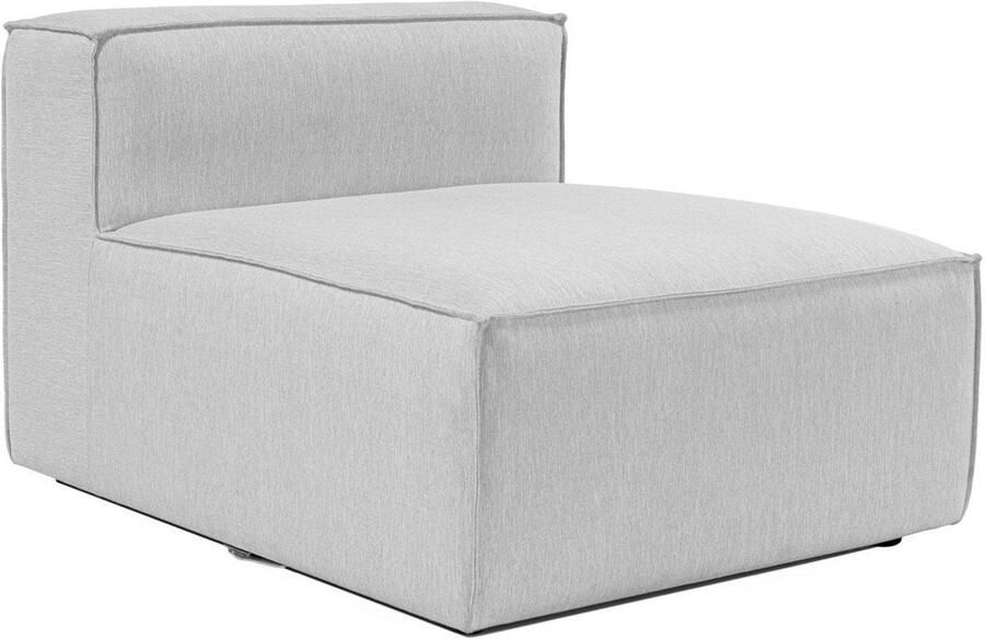 Dimehouse Lounge Element modulaire bank Fora lichtgrijs Linnen Modern 83 x 66 x 105 cm