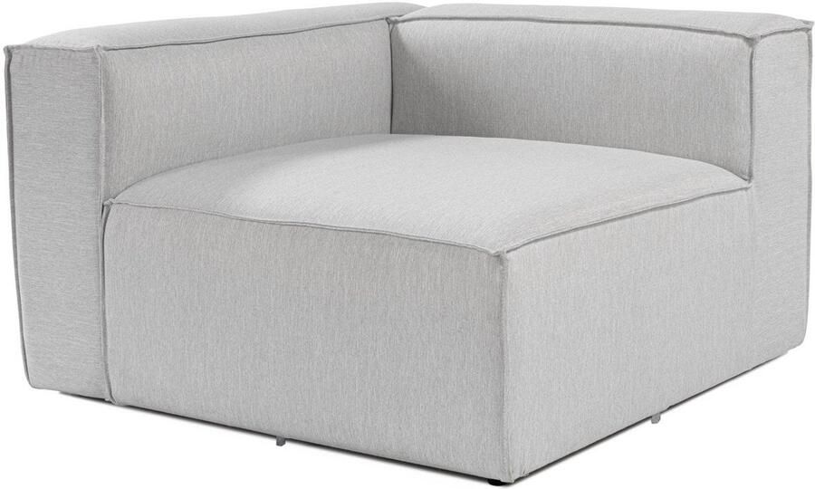 Dimehouse Lounge Hoek element links modulaire bank Fora lichtgrijs Linnen Modern 107 x 66 x 105 cm