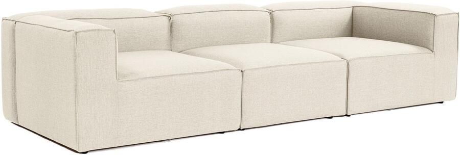 Dimehouse Lounge Modulaire bank 3-zits Fora ecru Linnen Modern 297 x 66 x 105 cm